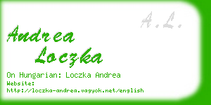 andrea loczka business card